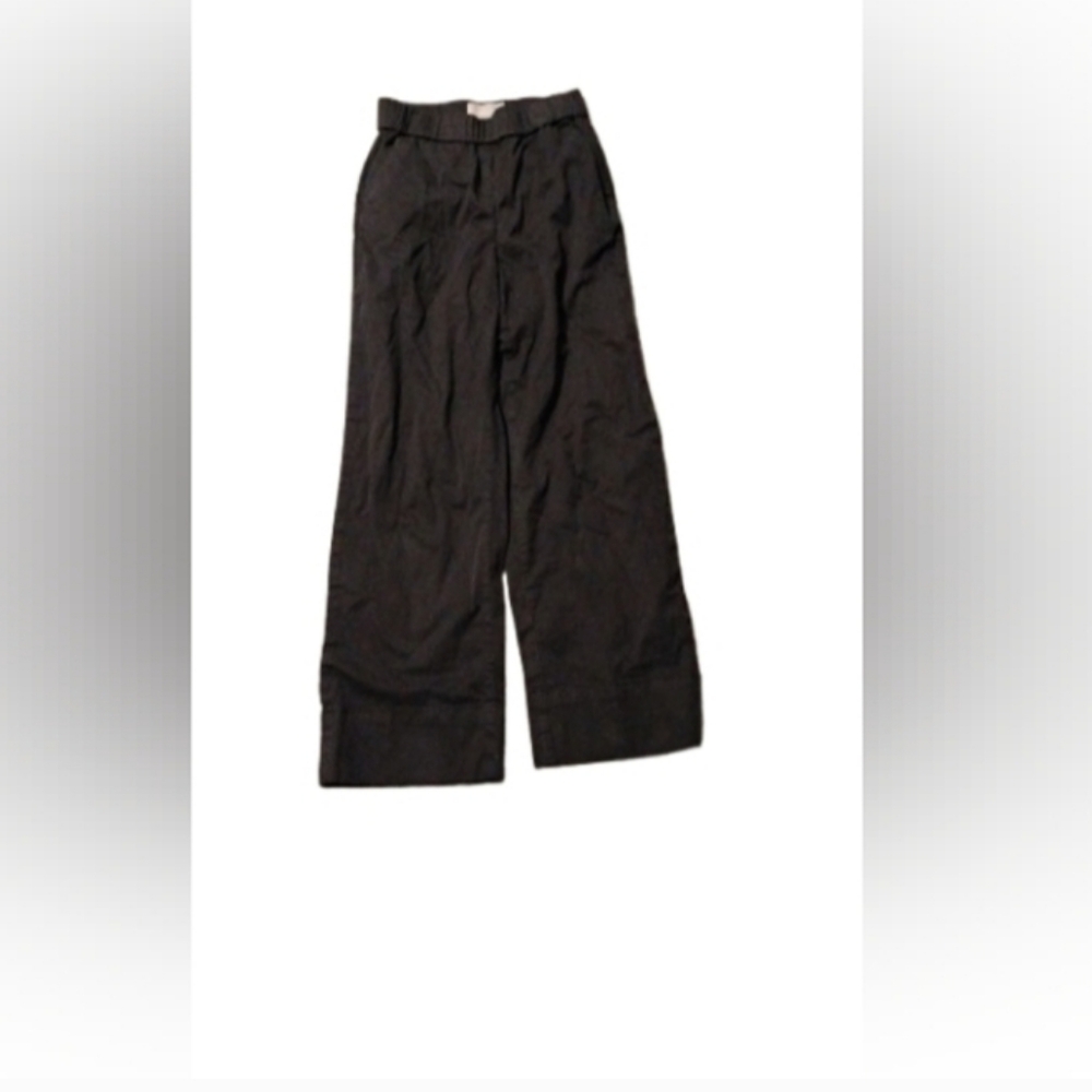 Everlane Womens Cotton Elastic Band Waist Straight Leg Pants Sz 2